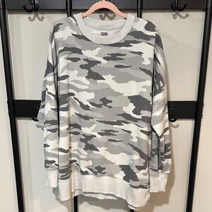 Aerie Gray Camouflage Sweatshirt
